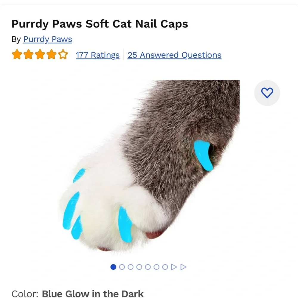 purrdy paws soft cat nail caps